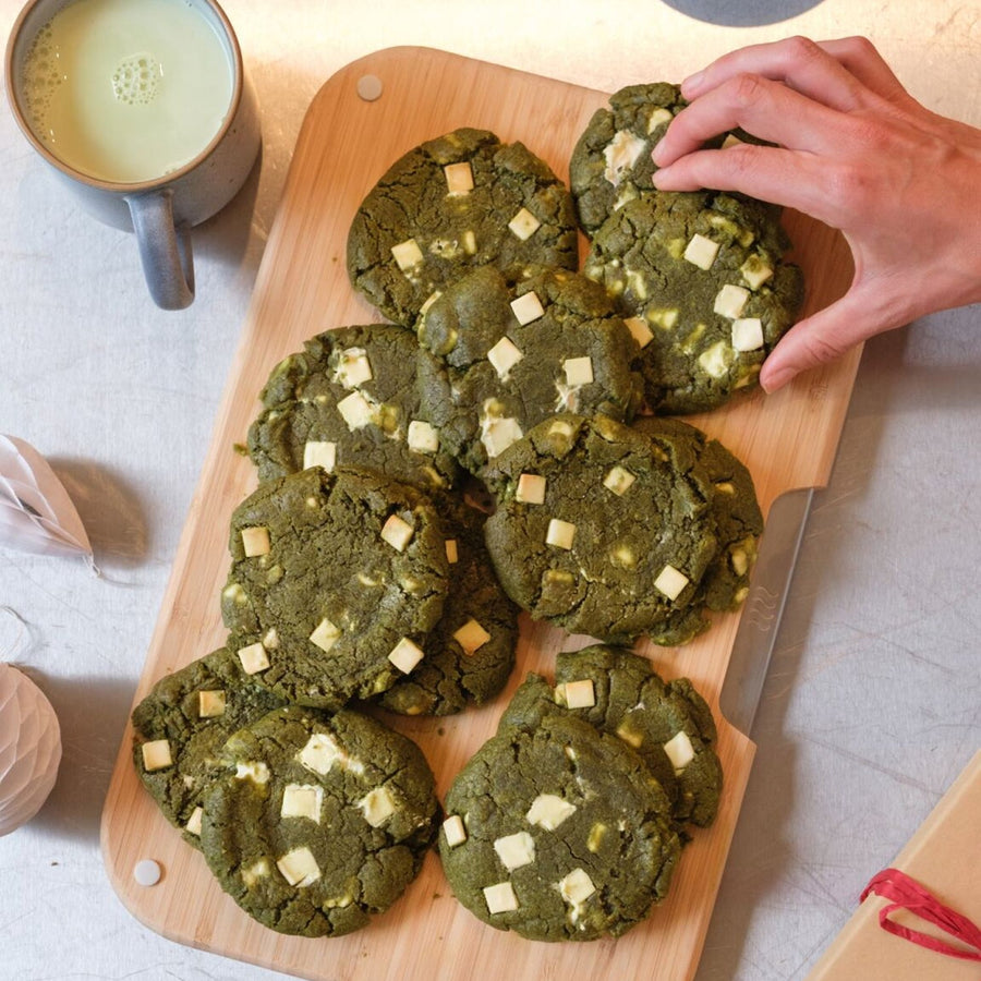 Matcha and White Chocolate Cookies