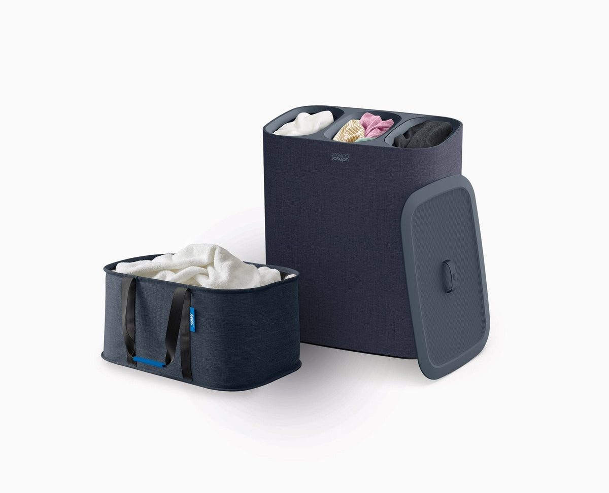 2-piece Black Tota Trio 90L &amp; Hold-All™ 35L Laundry Basket Set