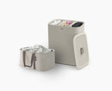 2-piece Ecru Tota Trio 90L &amp; Hold-All Laundry Basket Set