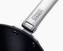Space Folding Handle Ceramic Non-stick 32cm Blue Wok &amp; Lid