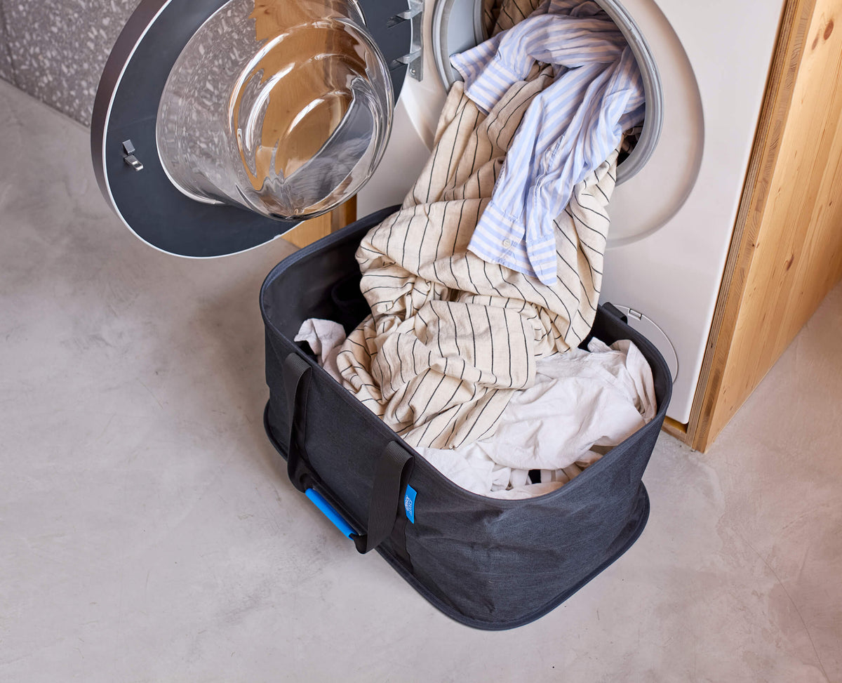 Hold-All™ Black Collapsible 35L Laundry Basket
