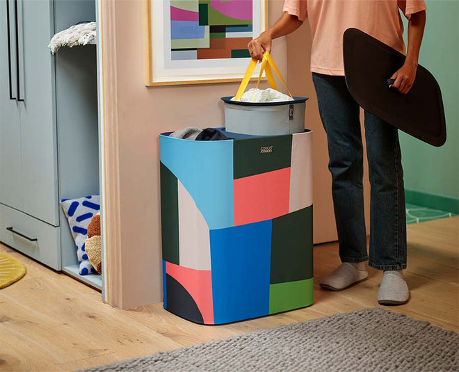Tota 90L Laundry Separation Basket - Jonathan Lawes Print - 50046 - Image 2