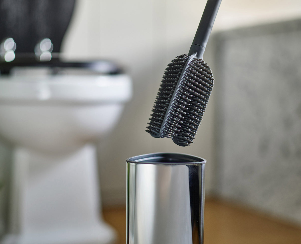 Flex™ 360 Luxe Toilet Brush with Stainless-steel Finish Starter Set