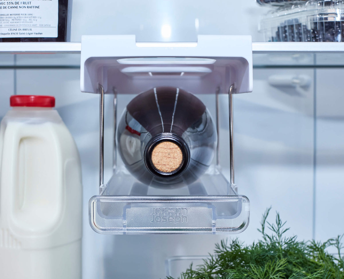 FridgeStore™ Under-Shelf Collapsible Bottle Holder
