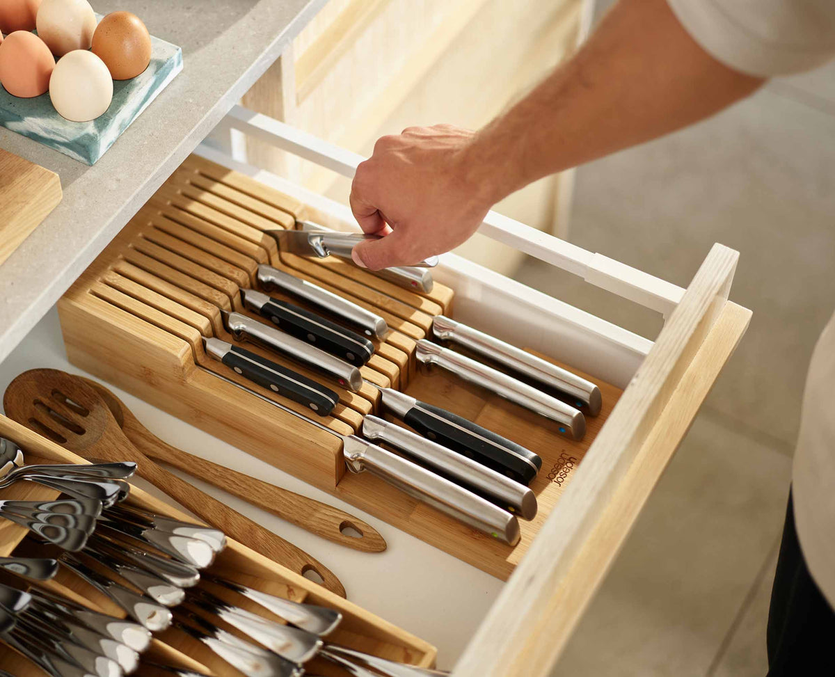 DrawerStore™ Bamboo Large 2-tier Knife Organiser - 851695 - Image 3