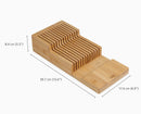 DrawerStore™ Bamboo Large 2-tier Knife Organiser - 851695 - DIMS