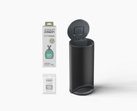Arc™ 30L Easy-push Matt Black Pedal Bin Starter Set