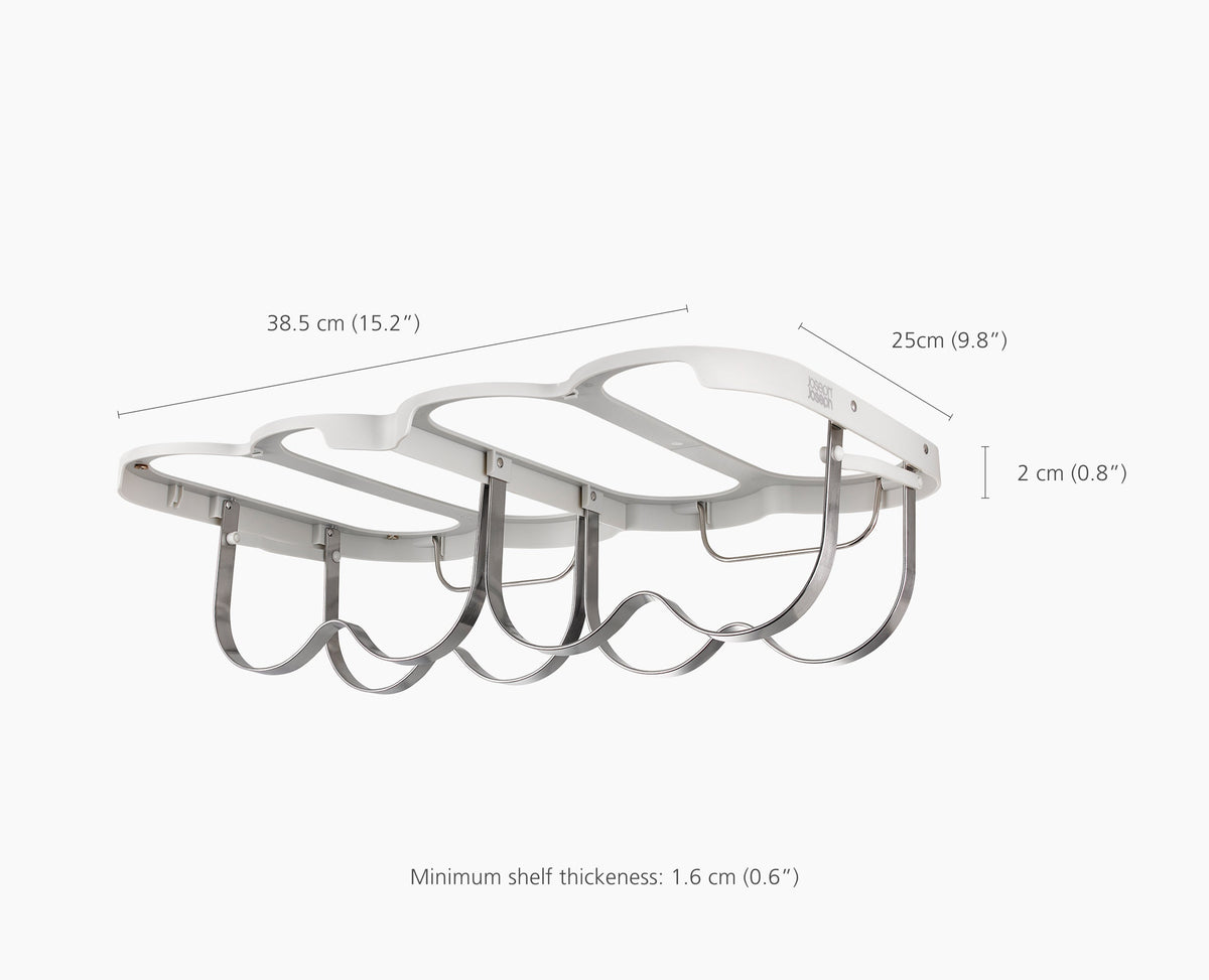 Cradle™ Under-Shelf Folding Wine Bottle Rack