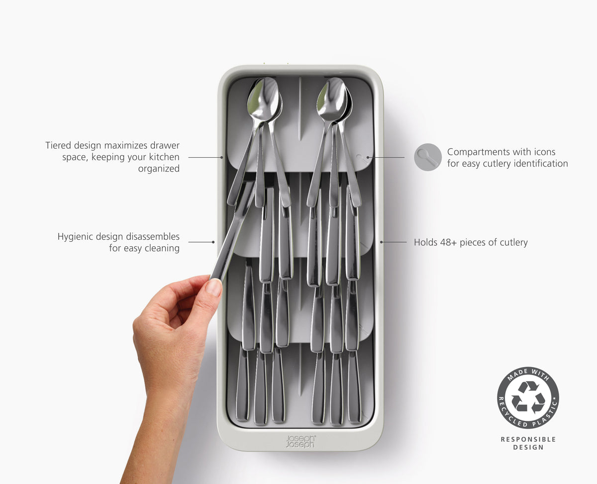 DrawerStore™ Large Tiered Cutlery Organiser