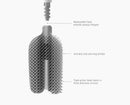 Flex™ 360 Pack of 2 Gloss White Toilet Brushes