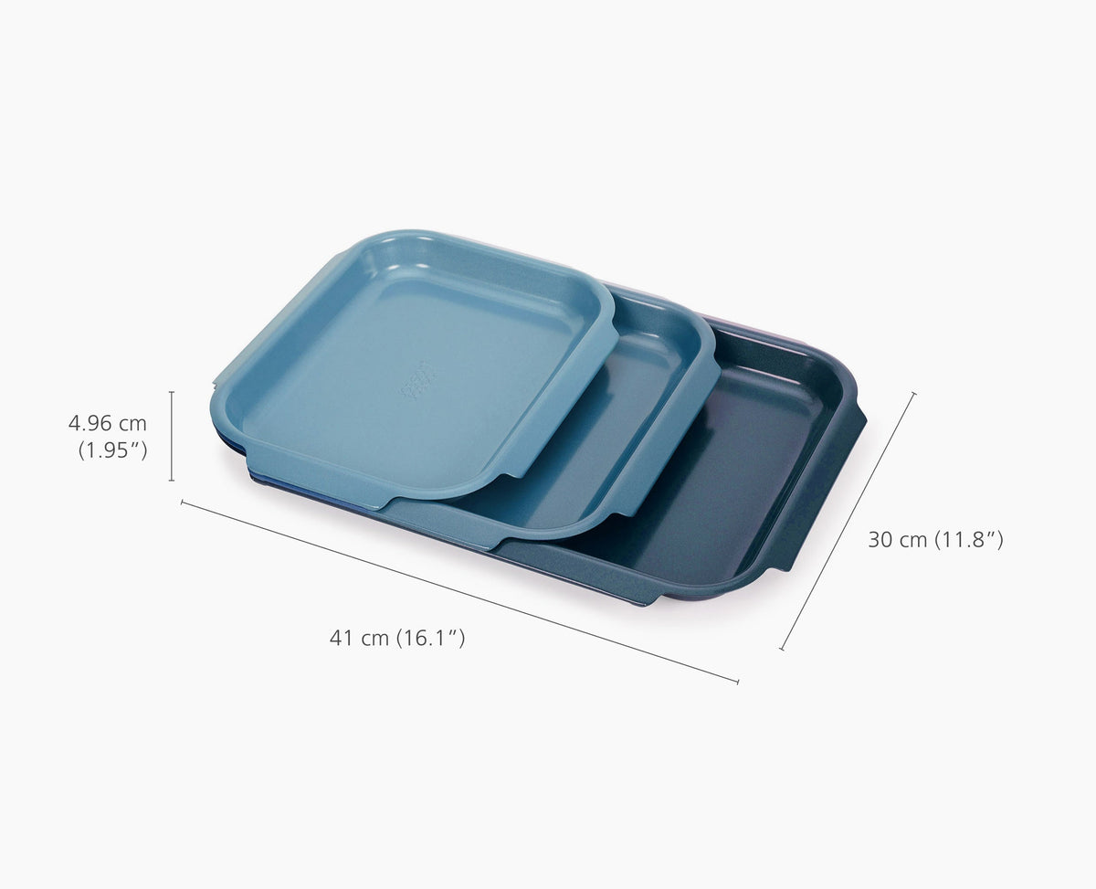6-piece Nest Non-stick Baking Tray Set