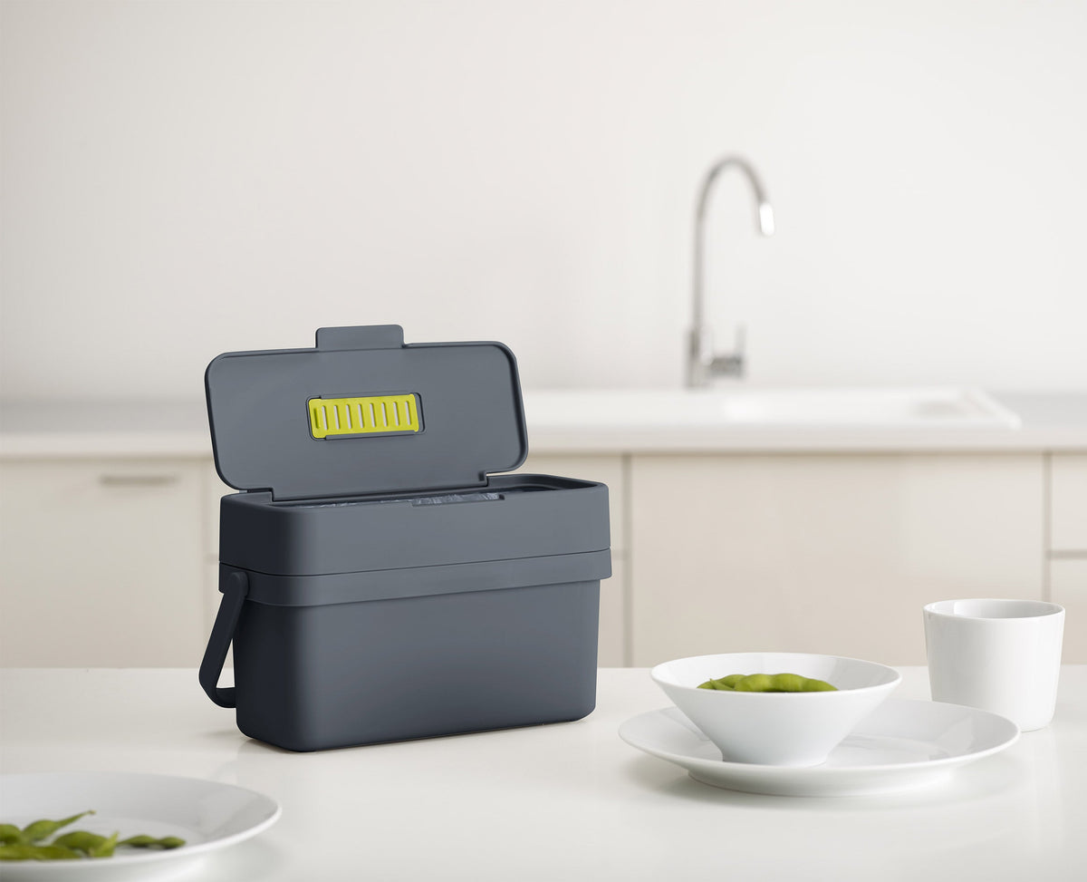 Compo™ 4L Grey Food Waste Caddy Starter Set
