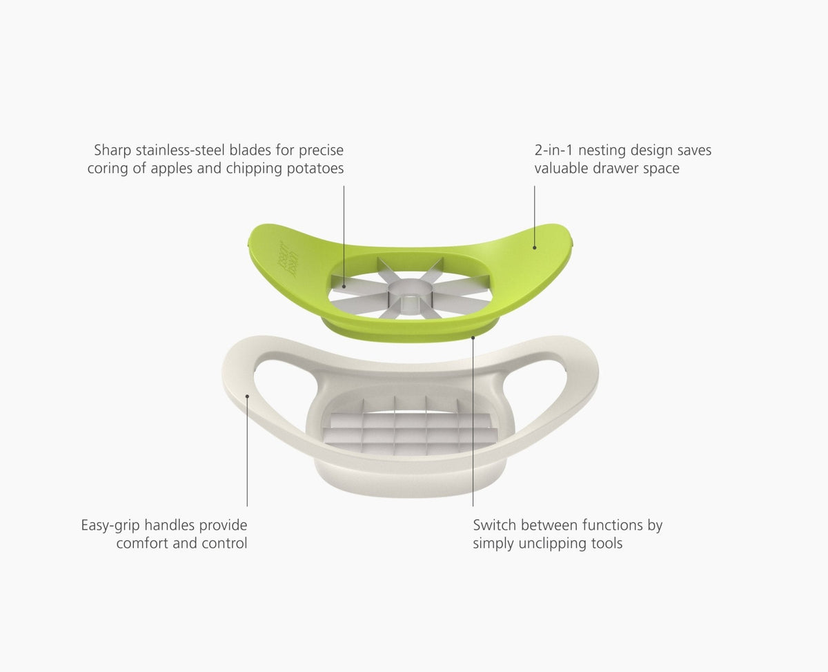 Nest™ Press 2-in-1 Fruit &amp; Vegetable Cutter