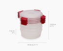 Nest™ Lock 8-Piece Red Container Set