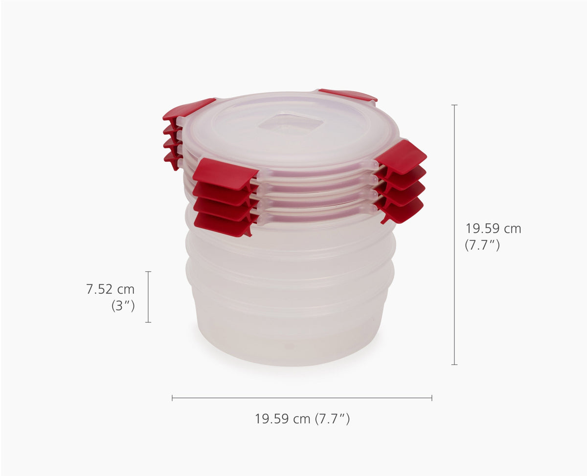 Nest™ Lock 8-Piece Red Container Set