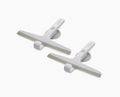 EasyStore™ Light Grey Shower Squeegee with Storage Hook - 2 pack