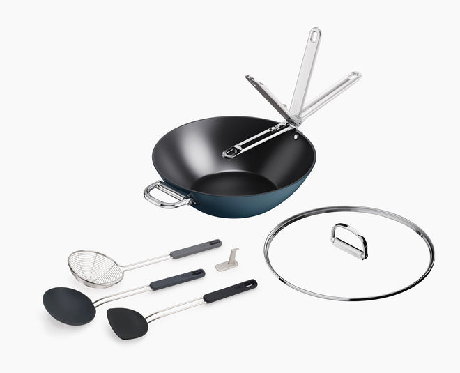 Space Wok &amp; Utensil Set