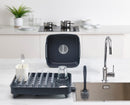 3-piece Gray Drainer, Washing-up Bowl &amp; Brush Set