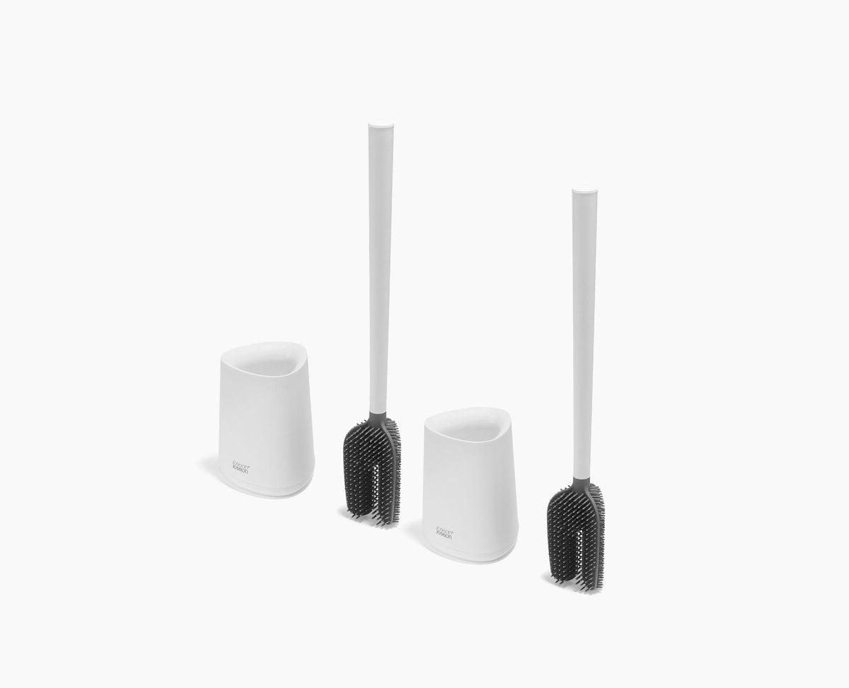 Flex™ 360 Lite Pack of 2 Matt White Toilet Brushes