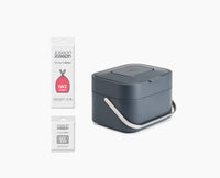 Stack 4L Grey Food Waste Caddy Starter Set