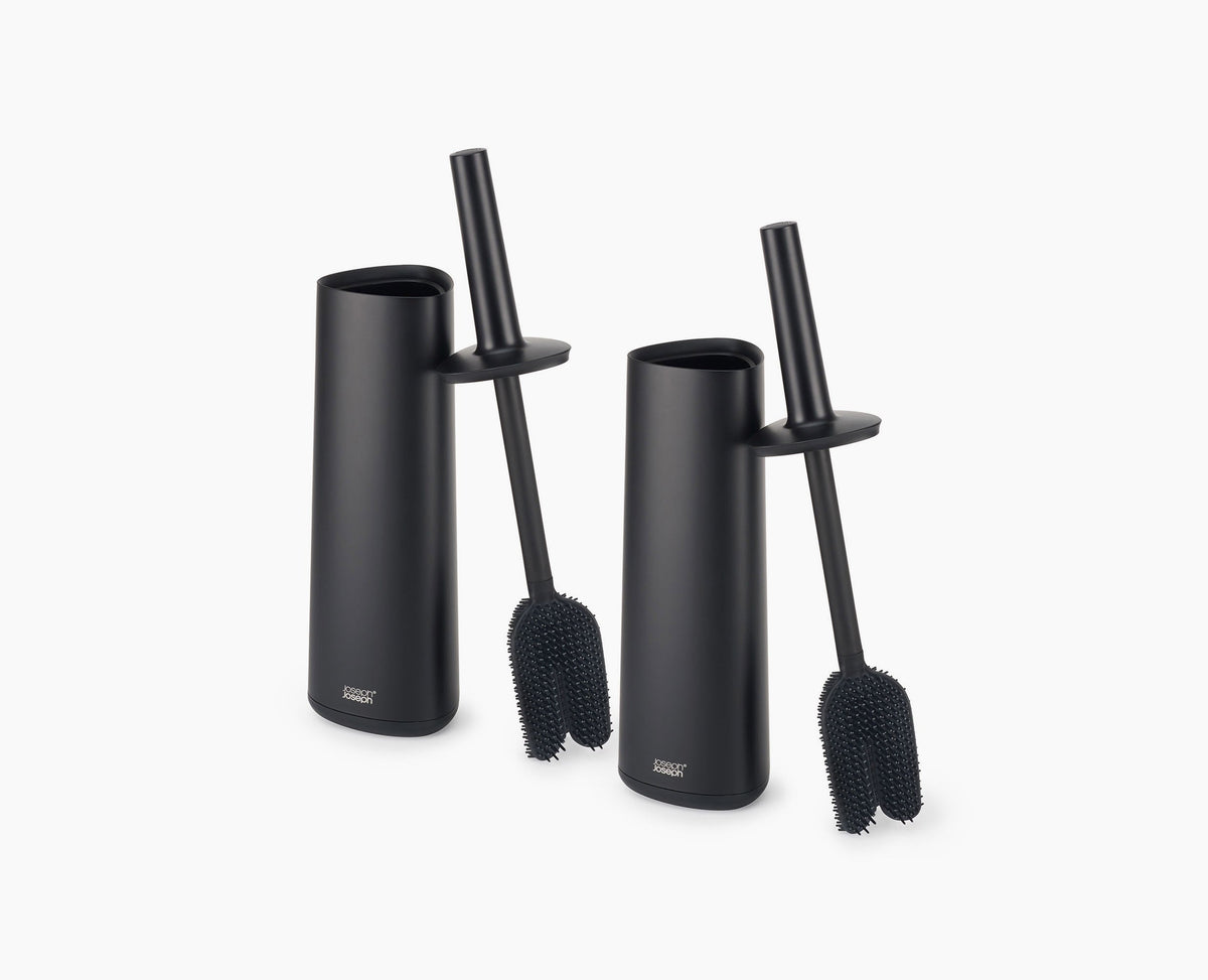 Flex™ 360 Pack of 2 Matt Black Toilet Brushes
