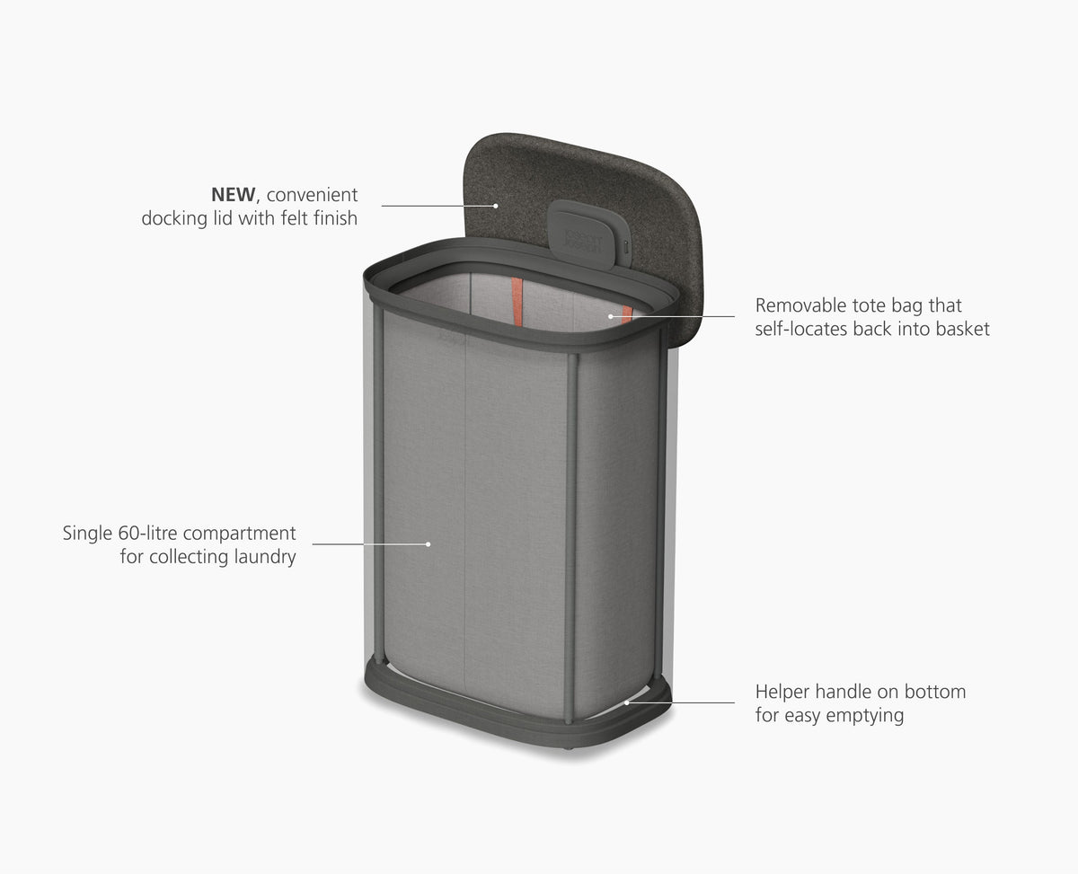 Tota 2 One 60L Forest Gray Laundry Basket